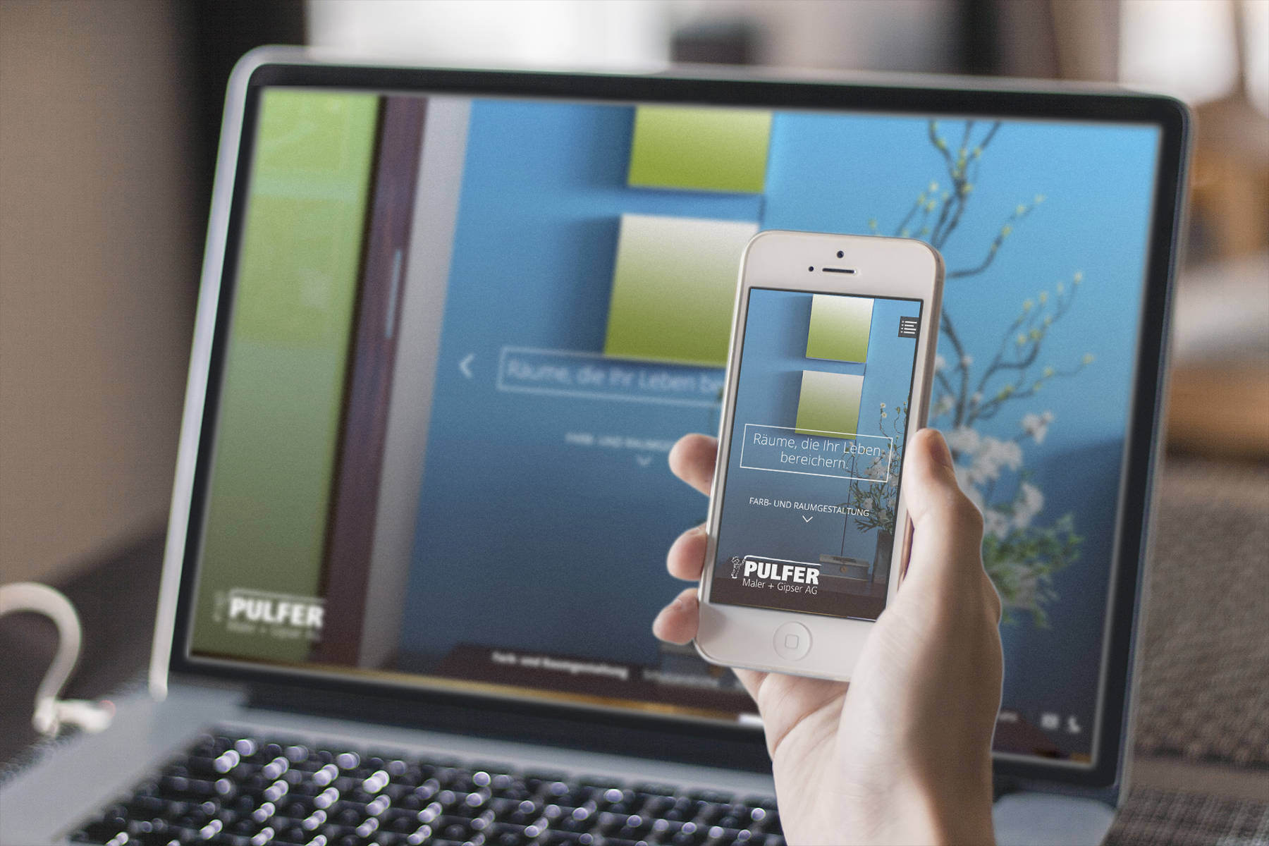 Pulfer Maler + Gipser AG, Corporate Website