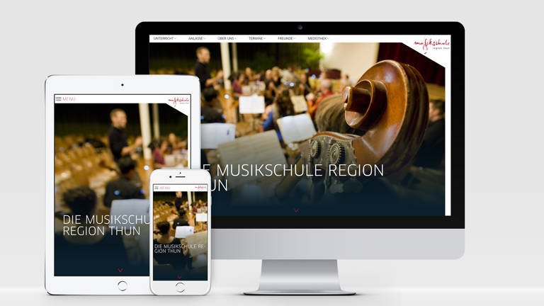 Musikschule Region Thun, Corporate Website